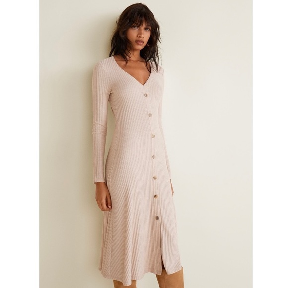 Mango Dresses & Skirts - Mango Ribbed Midi Dress